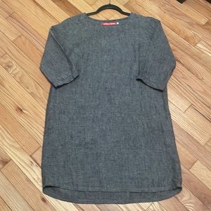 Pyne & Smith Model 20 Shift Dress Charcoal Small